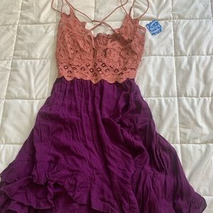NEW FREE PEOPLE adella slip dress